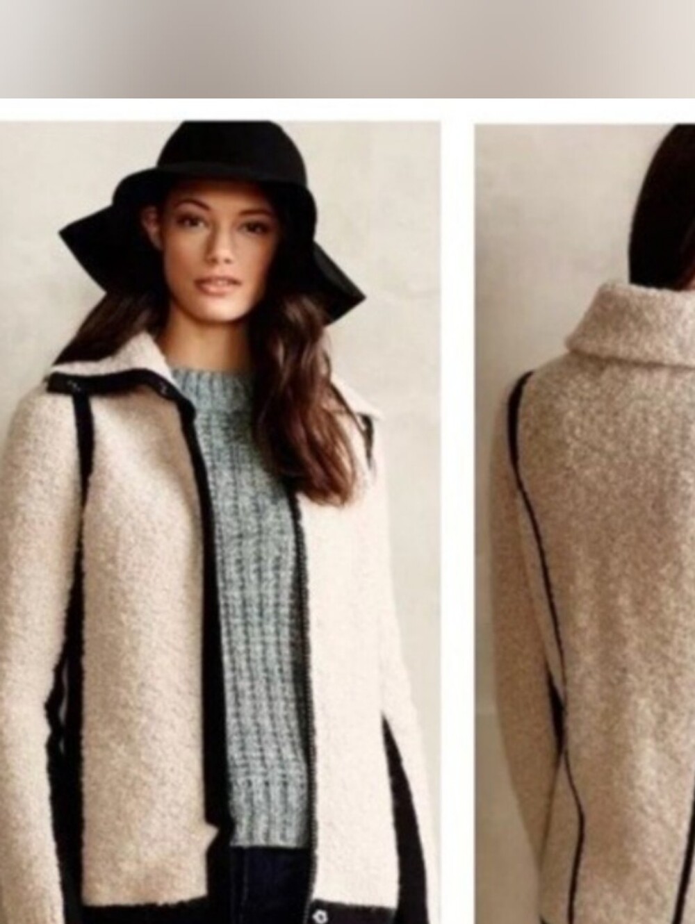 Anthropologie Sparrow Boucle Sweater Jacket